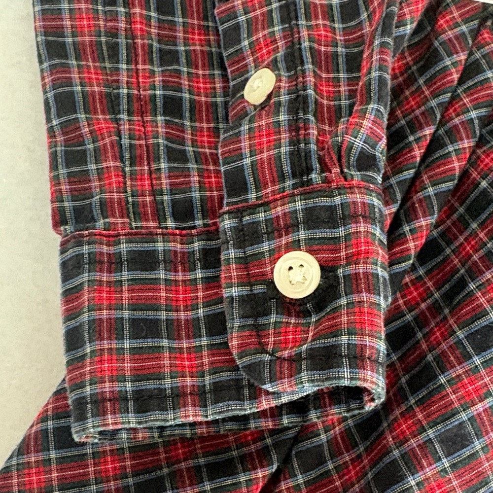 Ralph Lauren Red and Black Plaid Dress with White Accents Sz 6 - Picture 7 of 12
